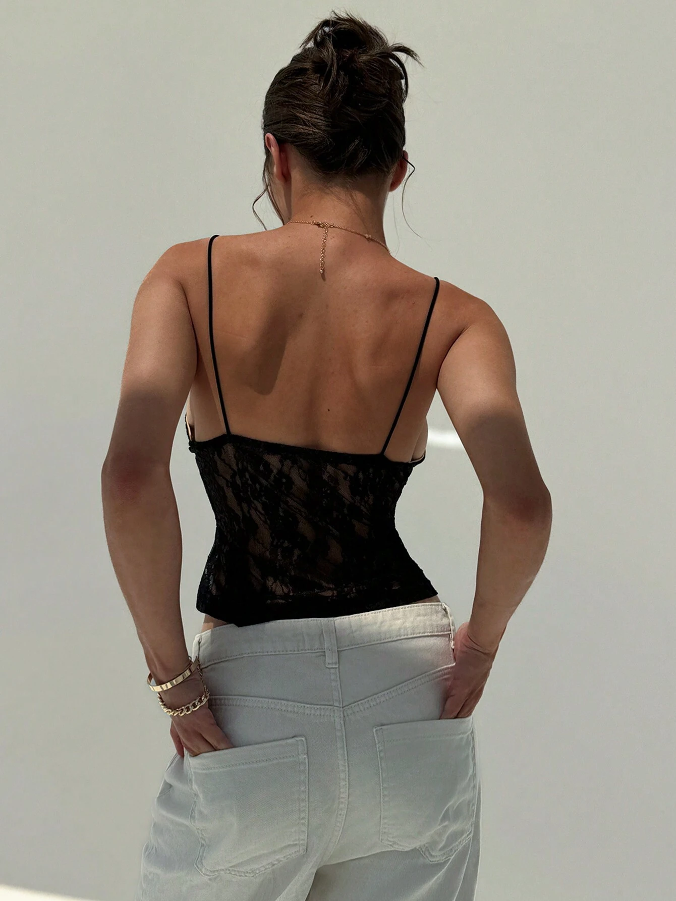 Cropped Transparente - Preto