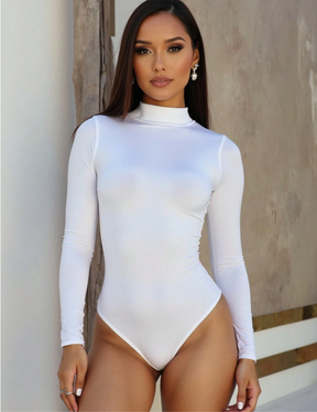 Body Gola Alta Supllex - Manga Longa