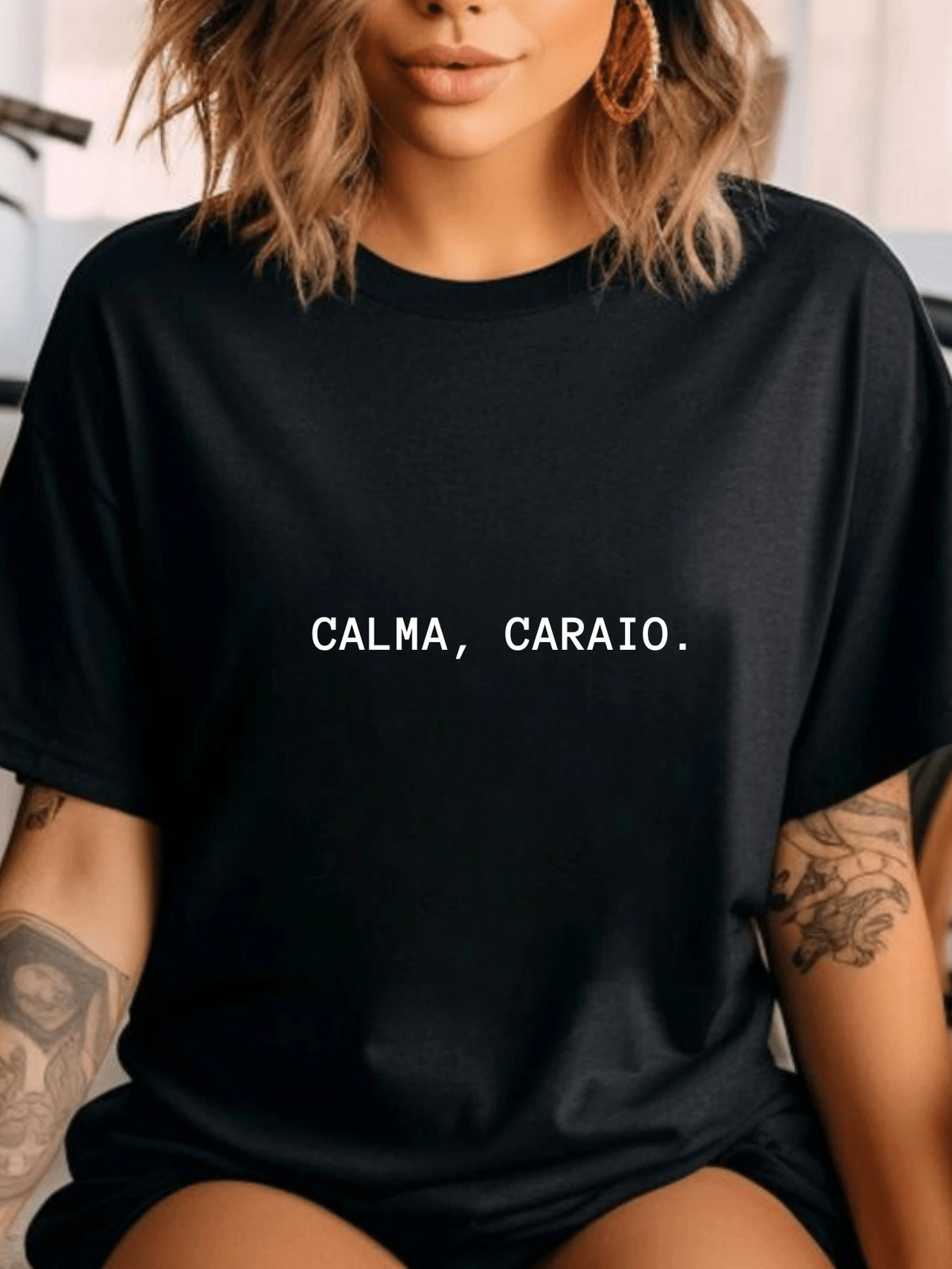 Camiseta Oversized - Calma Car#@!
